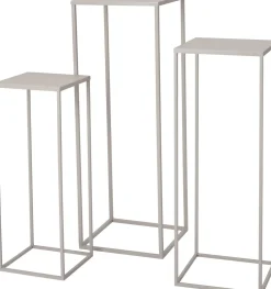 Intratuin Guido plantentafel taupe 19 x 19 x 50 cm