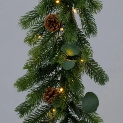 Intratuin guirlande dennenappels met 30 lampjes warm wit 180 x 26 x 26 cm