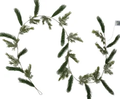 Intratuin guirlande groen dennenappel met 35 lampjes warm wit 270 cm
