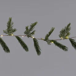Intratuin guirlande groen dennenappel met 35 lampjes warm wit 270 cm