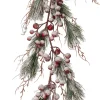 Intratuin guirlande takken met bessen besneeuwd 120 cm rood