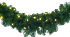 Intratuin guirlande Winterberg met LED verlichting 1,8 m x D 20 cm warm wit