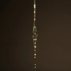 Intratuin hangend glasornament met LED verlichting H 47 cm