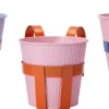 Intratuin hangpot Semi roze / blauw 25 x 20 x 18 cm