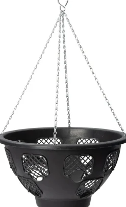 Intratuin hangpot zwart 36 x 36 x 39 cm