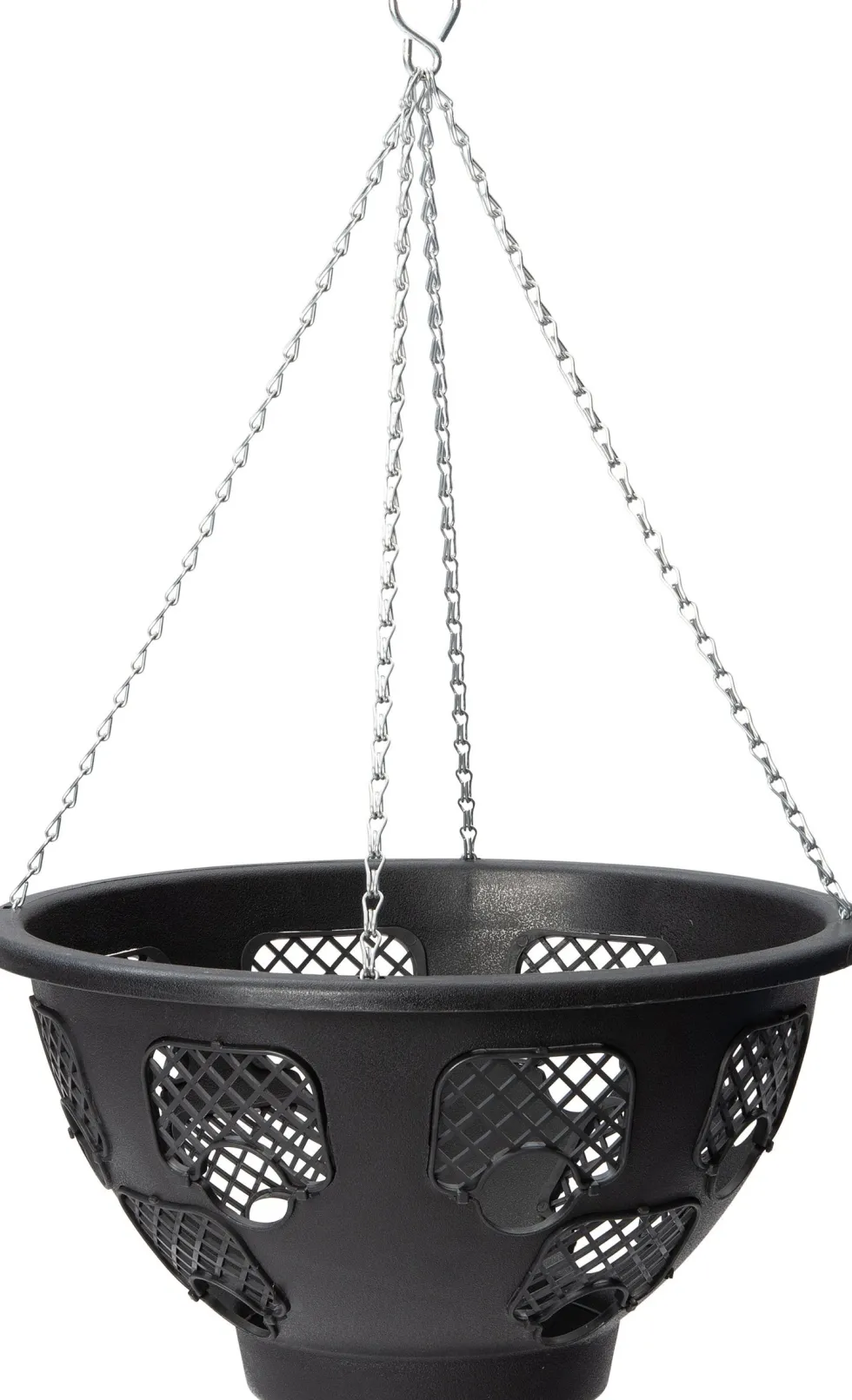 Intratuin hangpot zwart 36 x 36 x 39 cm