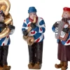 Intratuin Holland kerstdorpminiatuur friese fanfare sax 16 x 5 x 16,5 cm 3-delige set