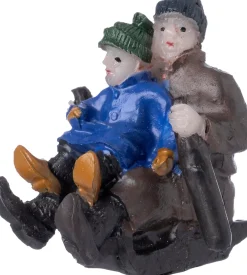 Intratuin Holland kerstdorpminiatuur priksleeën 9 x 4,3 x 14 cm