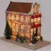 Intratuin Holland kersthuisje grachtenpand hotel 13 x 26,4 x 21,5 cm