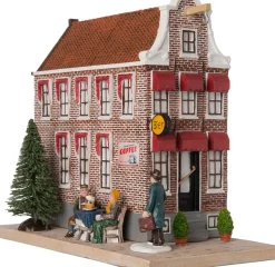 Intratuin Holland kersthuisje grachtenpand hotel 13 x 26,4 x 21,5 cm