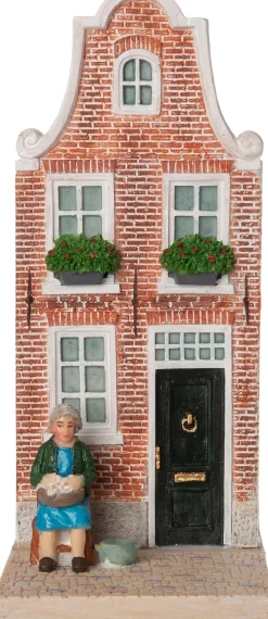 Intratuin Holland kersthuisje grachtenpand scheef 7,5 x 19 x 18,8 cm