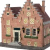 Intratuin Holland kersthuisje Trapgevel pand Harlingen 21,5 x 15,2 x 20 cm