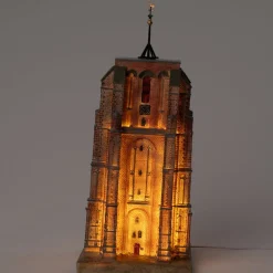 Intratuin Holland kersthuisje Oldehove toren Leeuwarden 15 x 15 x 36,5 cm