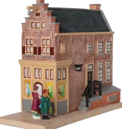 Intratuin Holland kersthuisje grachtenpand kledingwinkel 11 x 26,4 x 22,5 cm