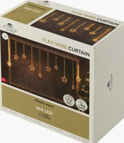Intratuin ijspegelverlichting sterren met 364 lampjes classic warm 2 m