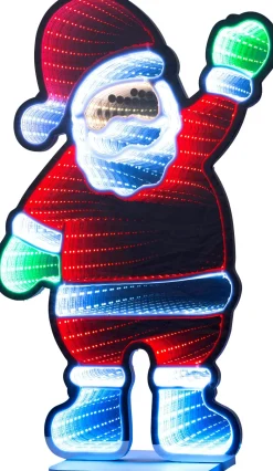 Intratuin infinity light Elvara kerstman zwaaiend met verlichting 37,7 x 15 x 59 cm