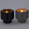 Intratuin kaars in pot BloomLight zwart 14 uur D 13 H 12 cm