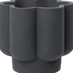 Intratuin kaars in pot BloomLight zwart 14 uur D 13 H 12 cm
