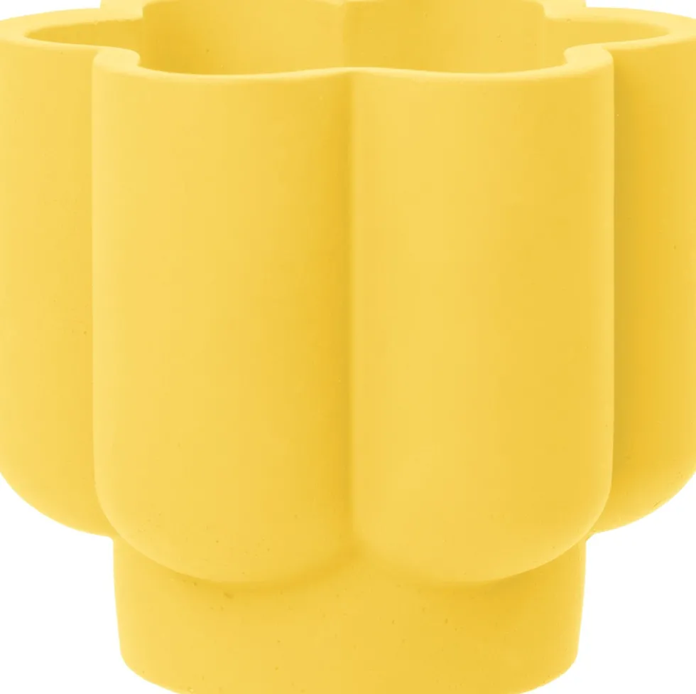 Intratuin kaars in pot BloomLight geel 14 uur D 13 H 12 cm