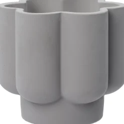 Intratuin kaars in pot BloomLight grijs 14 uur D 13 H 12 cm