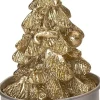 Intratuin kaars Kerstboom goud D 3,5 H 5 cm 6 stuks