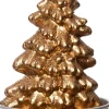 Intratuin kaars kerstboom goud D 3,7 H 6,5 cm 6 stuks