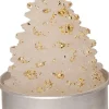 Intratuin kaars Kerstboom transparant / goud D 3,5 H 5 cm 6 stuks