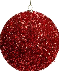 Intratuin kerstbal Abbeydorney rood D 8 cm