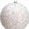 Intratuin kerstbal Abbeydorney wit D 8 cm