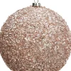 Intratuin kerstbal Abbeydorney licht roze D 8 cm