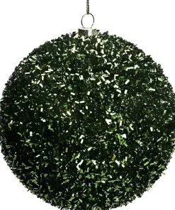 Intratuin kerstbal Abbeydorney groen D 8 cm