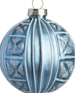 Intratuin kerstbal Aberlour blauw D 10 cm