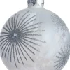 Intratuin kerstbal Aberlour zilver bloem D 10 cm