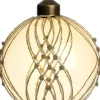 Intratuin kerstbal Achonry semitransparant goud glitter D 8 cm