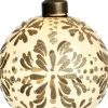Intratuin kerstbal Achonry semitransparant goud bloem D 8 cm