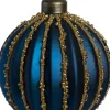 Intratuin kerstbal Aclare blauw D 8 cm