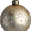 Intratuin kerstbal Adair beige D 8 cm