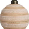 Intratuin kerstbal Arigna beige lijnen D 8 cm