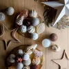 Intratuin kerstbal Arigna beige / goud D 8 cm