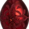 Intratuin kerstbal Athy pegel rood D 8 H 16,8 cm