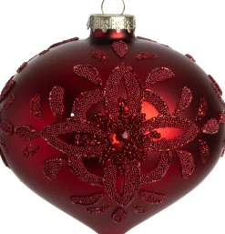 Intratuin kerstbal Athy ui rood D 10 H 9,8 cm