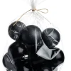 Intratuin kerstbal Austin zwart D 6 cm 16 stuks