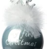 Intratuin kerstbal Baby blauw D 9 H 15 cm