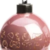Intratuin kerstbal Babygirl met LED verlichting roze D 8 cm