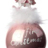 Intratuin kerstbal Baby roze D 9 H 15 cm