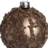Intratuin kerstbal Ballygar bruin D 8 cm