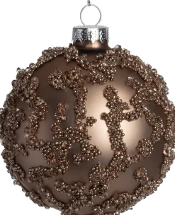 Intratuin kerstbal Ballygar bruin D 8 cm