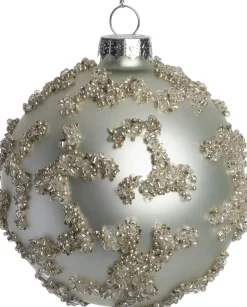 Intratuin kerstbal Ballygar wit D 8 cm