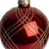 Intratuin kerstbal Ballymote rood D 8 cm