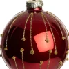 Intratuin kerstbal Ballymote rood D 8 cm